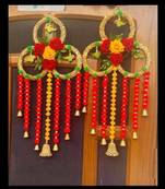 handmade hanging for home decorative wall hanging  diwali festival pooja room entrance door (pack of 2)