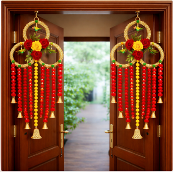 handmade hanging for home decorative wall hanging  diwali festival pooja room entrance door (pack of 2) 2