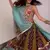 Sky Blue Mirror Navratri Lehenga Choli With Dupatta