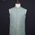 Pista green jacquard bandhgala suit for men