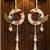 decorative shubh labh peacock pearl hanging for home entrance mandir decor traditional decoration (pack of 2) 