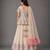 Off White Embroidered Cotton Silk Kurti Lehenga Set