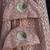 Peach Embroidered Chanderi Organza Lehenga Set