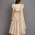 Off White Organza Chanderi Lehenga Set