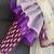 Purple Chanderi Organza Attached Dupatta Lehenga Set