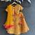 Mustard Yellow Embroidered Cotton Silk Lehenga Set