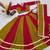 Red mirror work Silk Blend Navratri Lahenga Choli Set