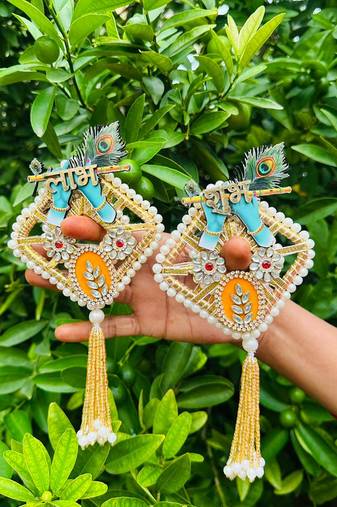 handmade traditional hanging for decoration  shubh-labh toran for home and decor 