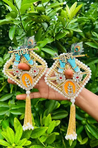 handmade traditional hanging for decoration  shubh-labh toran for home and decor 