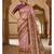 Multicolor digital print zarna silk blend saree with blouse