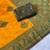 Yellow top dyed weaving banarasi silk blend saree with blouse