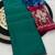 Rama green multicolor sequece embroidery work star georgette saree with blouse