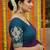 Wine multicolor sequece embroidery work star georgette saree with blouse