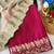 Pink zari embroidery work star georgette saree with blouse