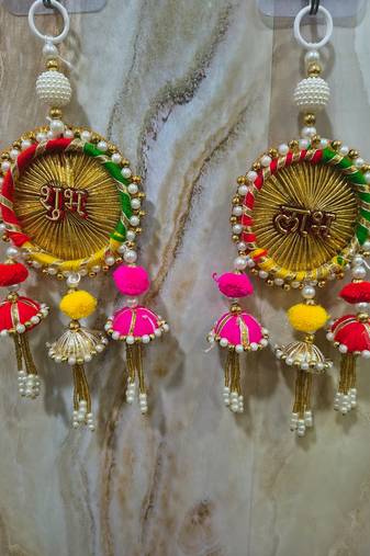 traditional handmade decorative home wall hanging for elegant decor home hanging decoration (pack of 2