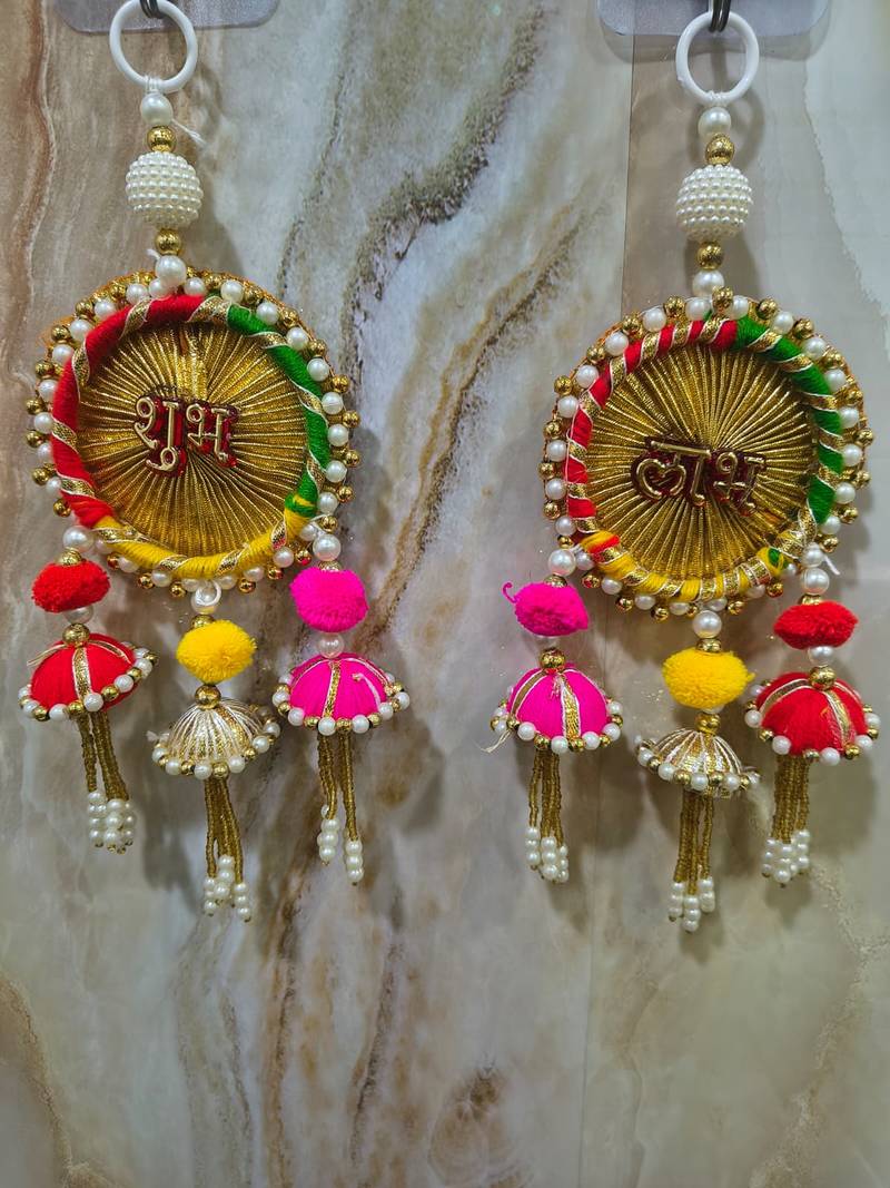 traditional handmade decorative home wall hanging for elegant decor home hanging decoration (pack of 2