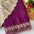 Wine zari embroidery work star georgette saree with blouse