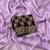 Lavender foil work moss chiffon saree with blouse