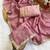 Pink multicolor sequece embroidery work crunchy saree with blouse