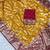 Mustard tapela dying dola silk blend saree with blouse
