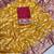 Mustard tapela dying dola silk blend saree with blouse