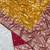 Mustard tapela dying dola silk blend saree with blouse