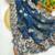 Rama zari embroidery work crunchy saree with blouse