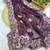 Wine zari embroidery work crunchy saree with blouse