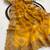 Yellow zari embroidery work crunchy saree with blouse