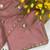 Gajari beads embroidery work chocolate saree with blouse