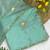 Rama beads embroidery work chocolate saree with blouse