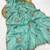 Rama beads embroidery work chocolate saree with blouse