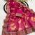Pink mill print & embroidery lace georgette saree with blouse
