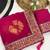 Pink mill print & embroidery lace georgette saree with blouse