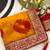 Yellow mill print & embroidery lace georgette saree with blouse