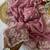 Baby pink coding embroidery work crunchy saree with blouse