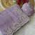 Levender coding embroidery work crunchy saree with blouse