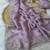Levender coding embroidery work crunchy saree with blouse