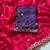 Dark pink zari embroidery work crunchy saree with blouse
