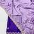 Levender zari embroidery work crunchy saree with blouse