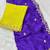 Royal zari embroidery work crunchy saree with blouse