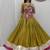 Mahendi Gamthi work And Mirror work Cotton Navratri Lahenga Choli Set