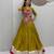 Mahendi Gamthi work And Mirror work Cotton Navratri Lahenga Choli Set