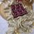 Chikoo foil work moss chiffon saree with blouse