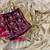 Chikoo foil work moss chiffon saree with blouse