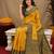 Green gold art silk blend banarasi jacquard motif work saree with unstitched blouse piece