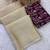 Chikoo foil work moss chiffon saree with blouse
