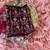 Gajari foil work moss chiffon saree with blouse