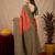 Green orange art silk blend banarasi jacquard motif work saree with unstitched blouse piece