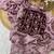 Lavender foil work moss chiffon saree with blouse